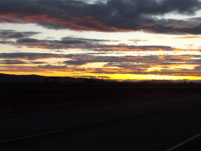 Sunset in northern California..