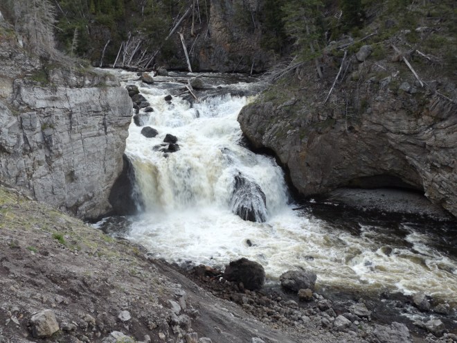 The falls at Firehole Canyon.