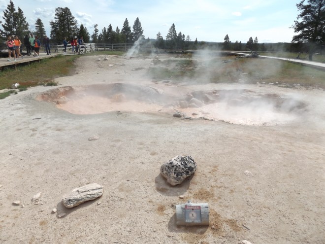 One of the mudpots at Fountain  Paintpots