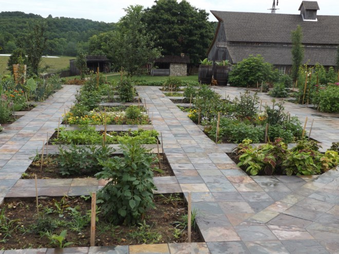 The raised bed gardens at Bakersville