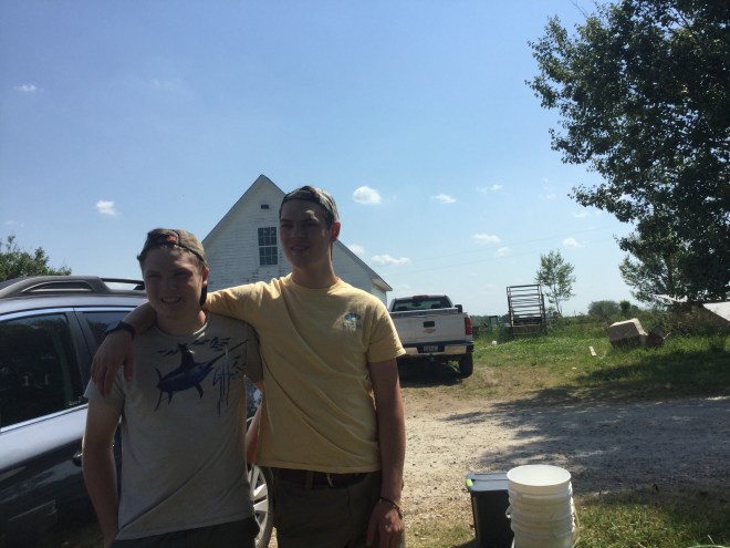 Nathanael and Ryon just before leaving on their trip